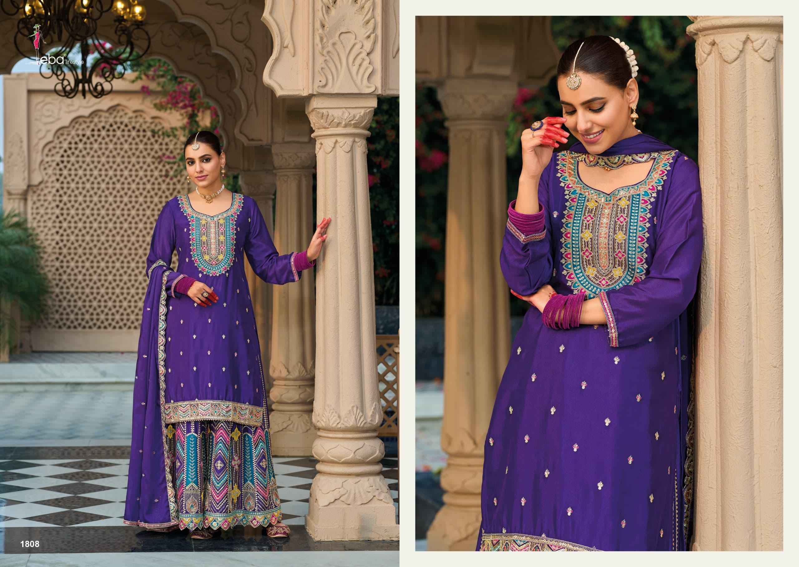 Eba Lifestyle Mohini Readymade Chinon Suit Salwar Kameez Wholesale Price ( 4 Pcs Catalog )