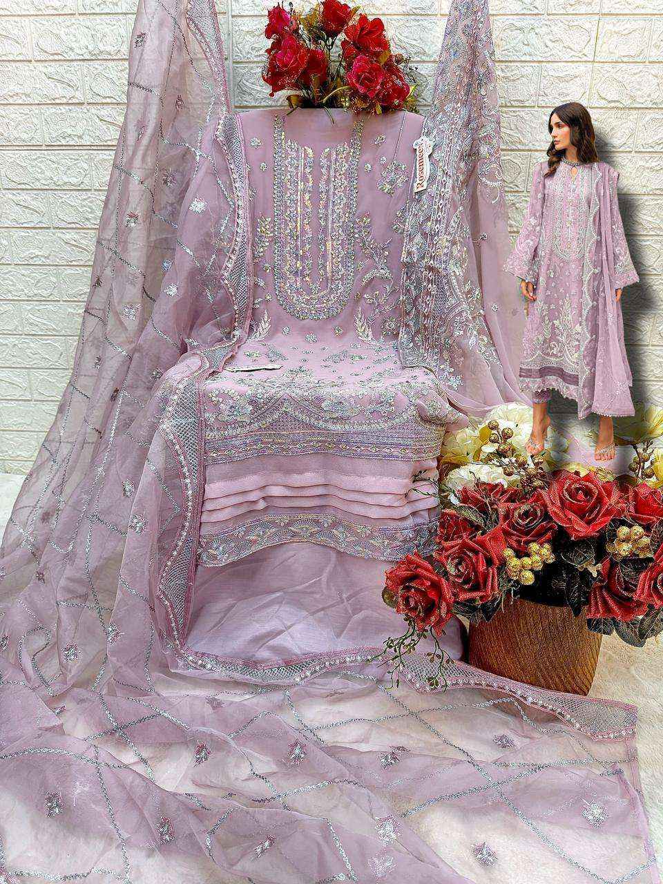 Fepic Rosemeen C 1700 Georgette Salwar Kameez Wholesale price ( 4 Pcs Catalog )
