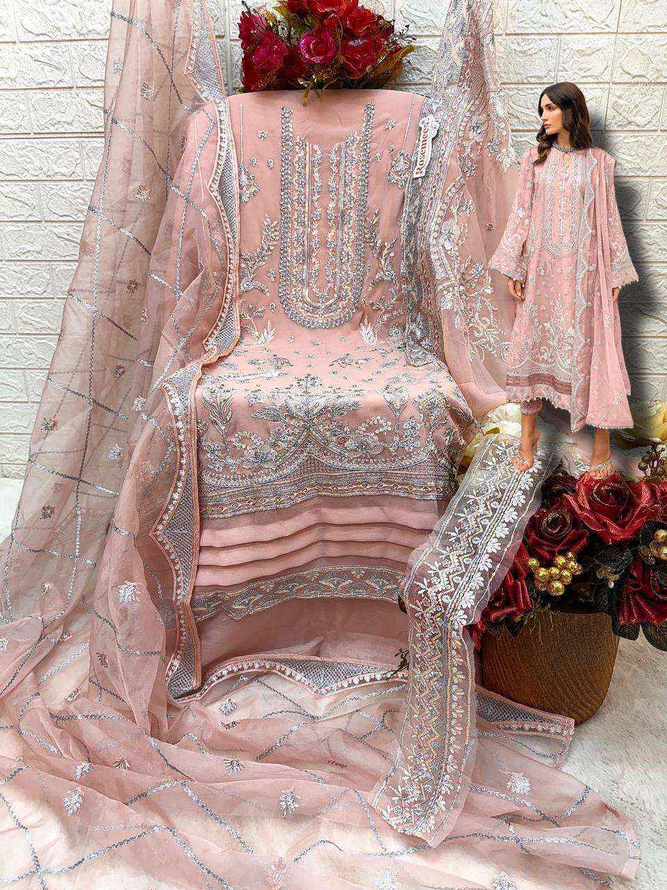 Fepic Rosemeen C 1700 Georgette Salwar Kameez Wholesale price ( 4 Pcs Catalog )