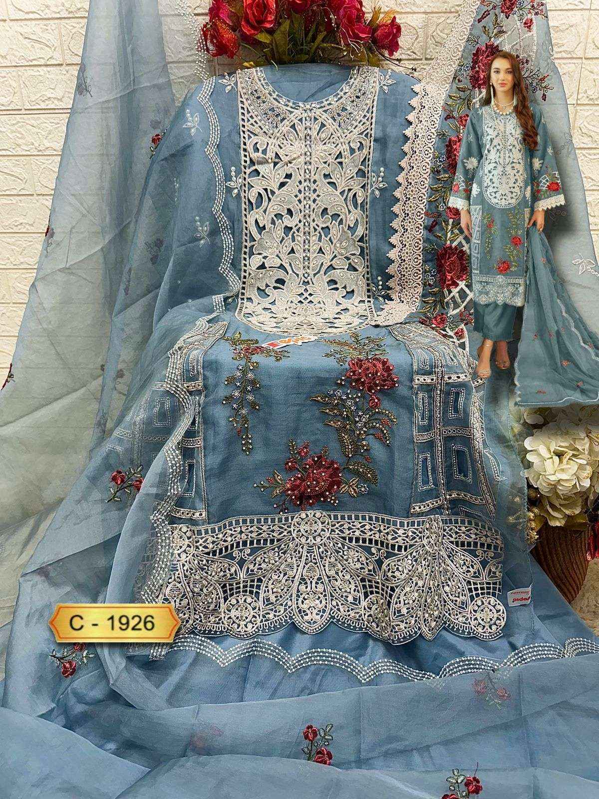 Fepic Rosemeen C 1926 Wholesale Organza Suits ( 3 pcs Catalogue )