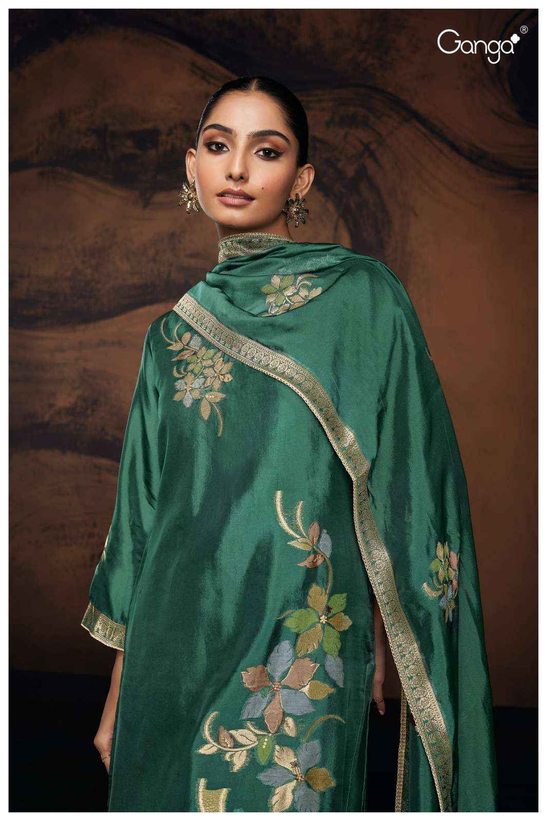 Ganga Fashion Evania 2478 New Colors Designer Jacquard Silk Suit Salwar Kameez Wholesale Price ( 4 Pcs Catalog )