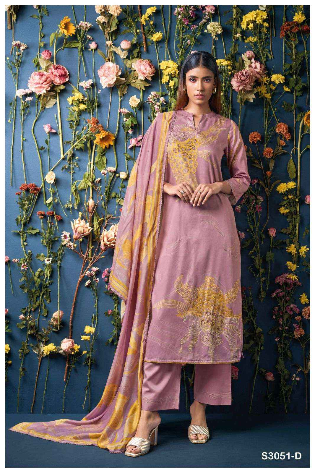 Ganga Fashion Lina 3051 Premium  Cotton Satin Suit Salwar Kameez Wholesale Price ( 4 Pcs Catalog )