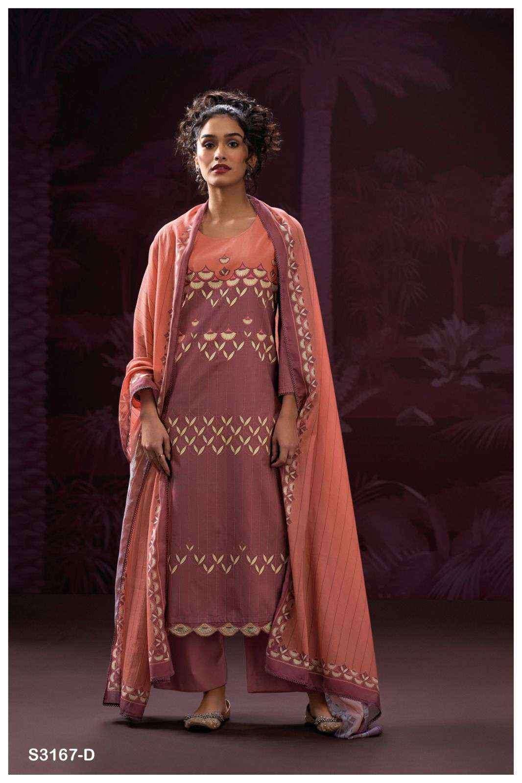 Ganga Sagnika 3167 Cotton Salwar Kameez Wholesale Price ( 6 Pcs Catalog )
