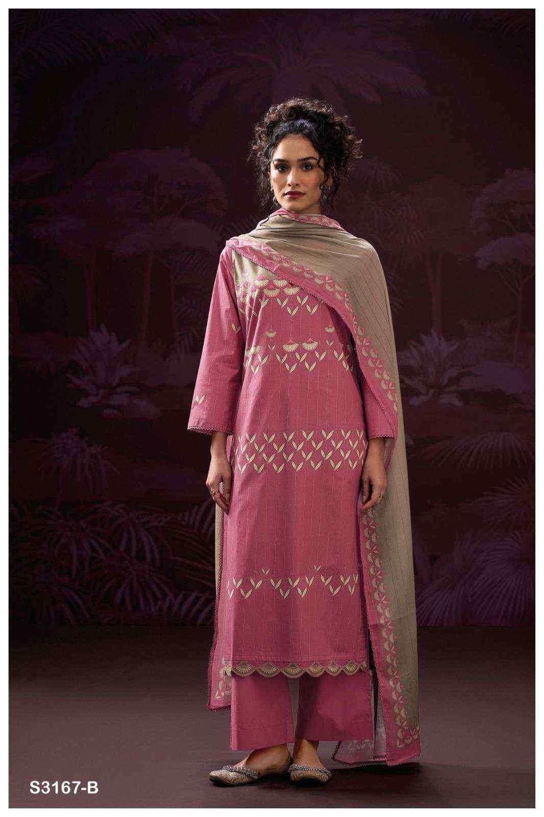 Ganga Sagnika 3167 Cotton Salwar Kameez Wholesale Price ( 6 Pcs Catalog )