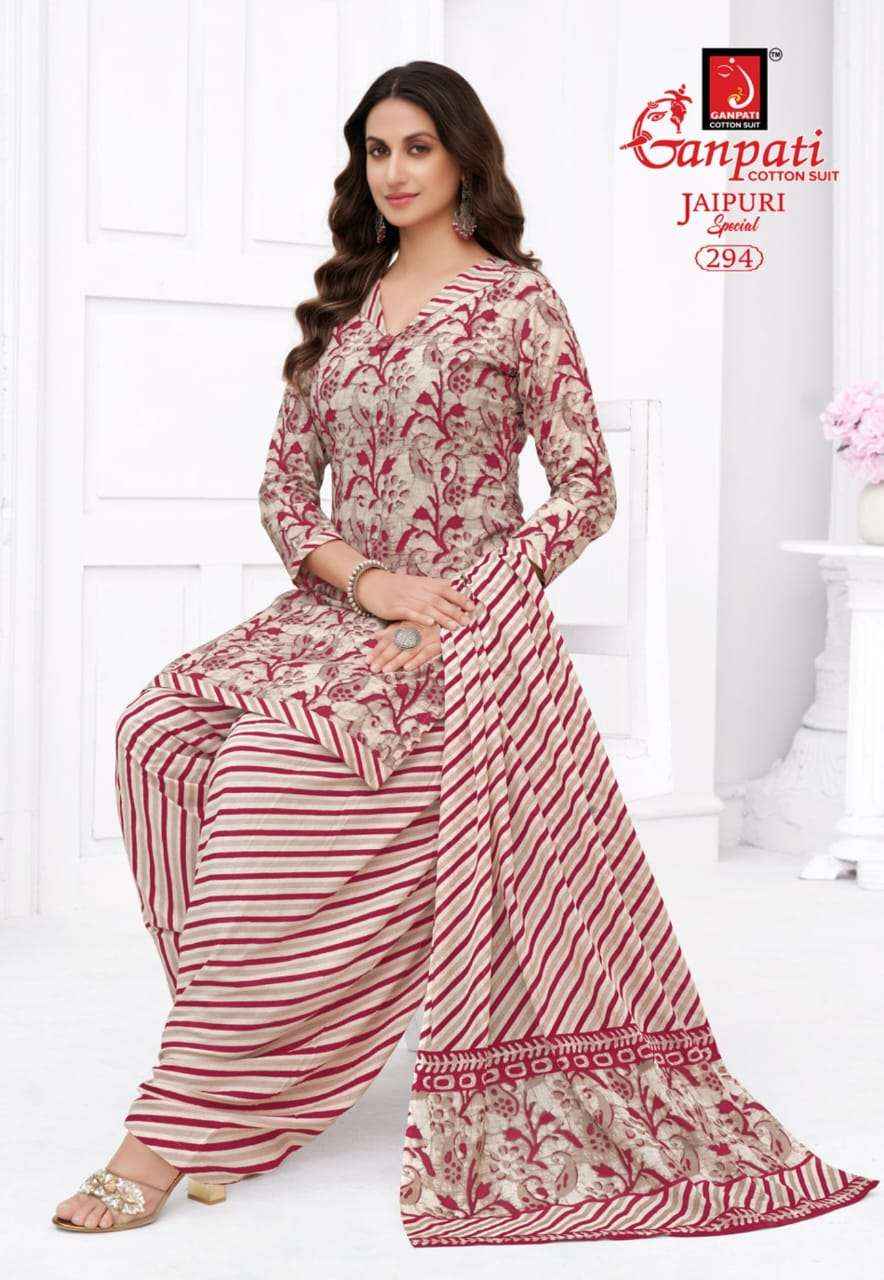 Ganpati Jaipuri Patiyala Special Vol 13 Pure Cotton Salwar Kameez Wholesale Price ( 15 Pcs Catalog )