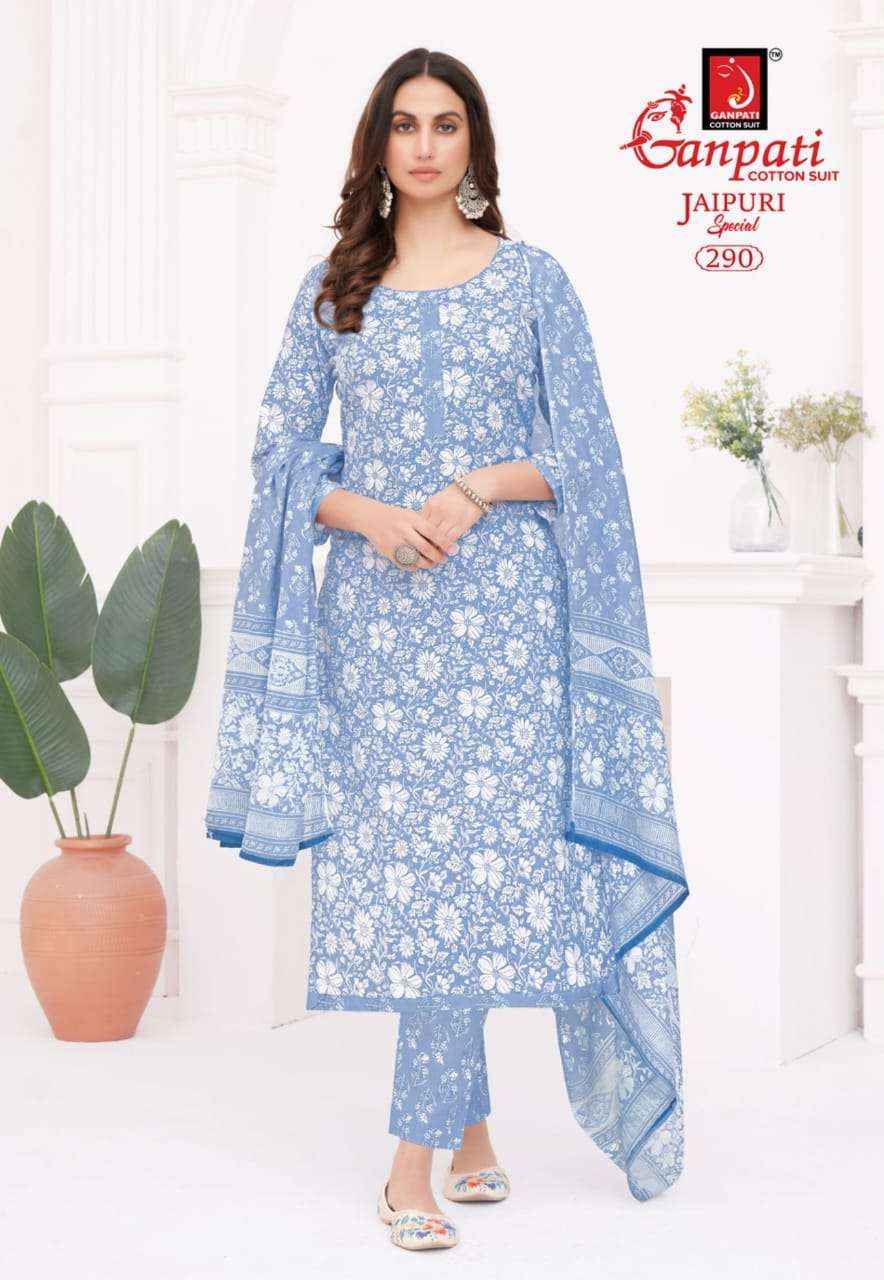 Ganpati Jaipuri Special Vol 13 Unstitch Cotton Suit Salwar Kameez Wholesale Price ( 15 Pcs Catalog )