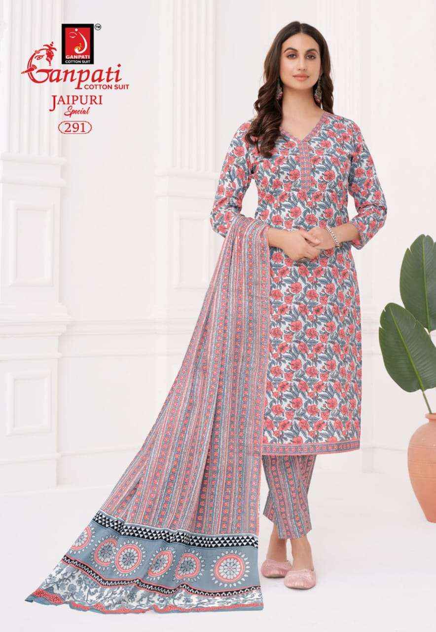 Ganpati Jaipuri Special Vol 13 Unstitch Cotton Suit Salwar Kameez Wholesale Price ( 15 Pcs Catalog )