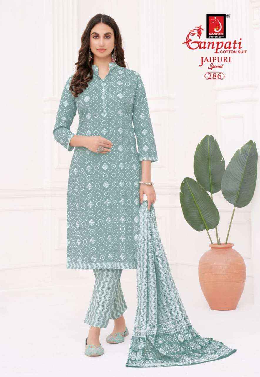 Ganpati Jaipuri Special Vol 13 Unstitch Cotton Suit Salwar Kameez Wholesale Price ( 15 Pcs Catalog )