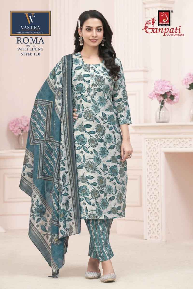 Ganpati Roma Vol 1 Readymade Mexican Silk Wholesale Price ( 15 Pcs Catalog )