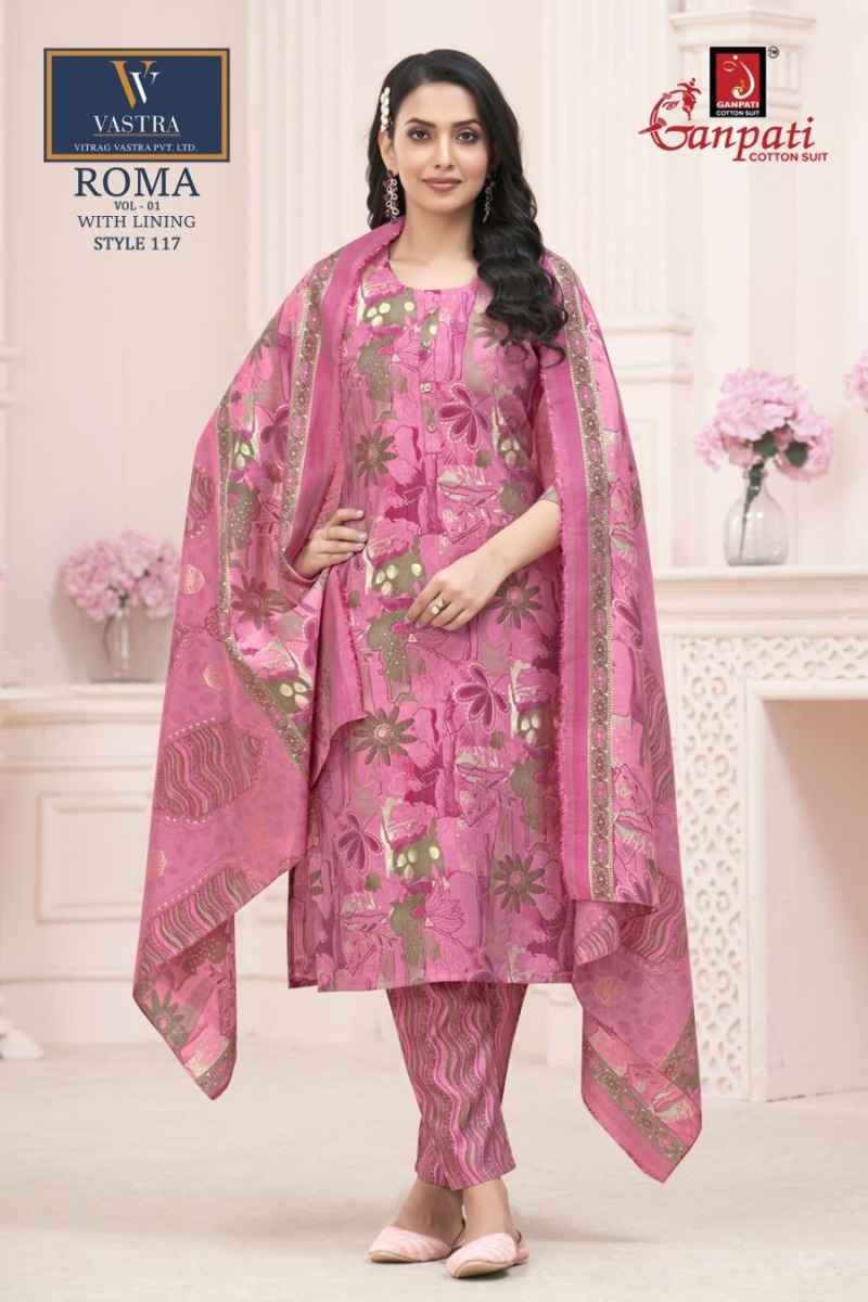 Ganpati Roma Vol 1 Readymade Mexican Silk Wholesale Price ( 15 Pcs Catalog )