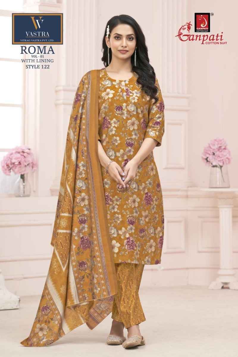 Ganpati Roma Vol 1 Readymade Mexican Silk Wholesale Price ( 15 Pcs Catalog )