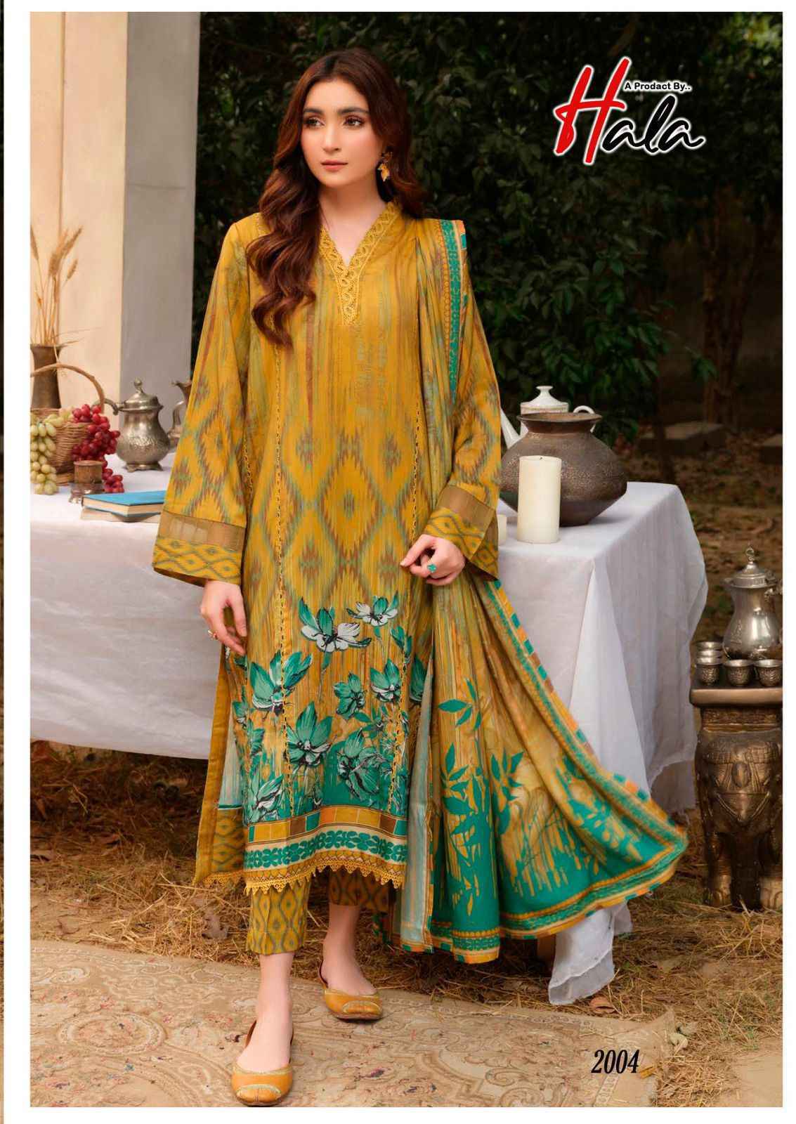 Hala Cotton Azure Vol 2 Wholesale Lawn Cotton Salwar Kameez ( 6 pcs Catalogue )