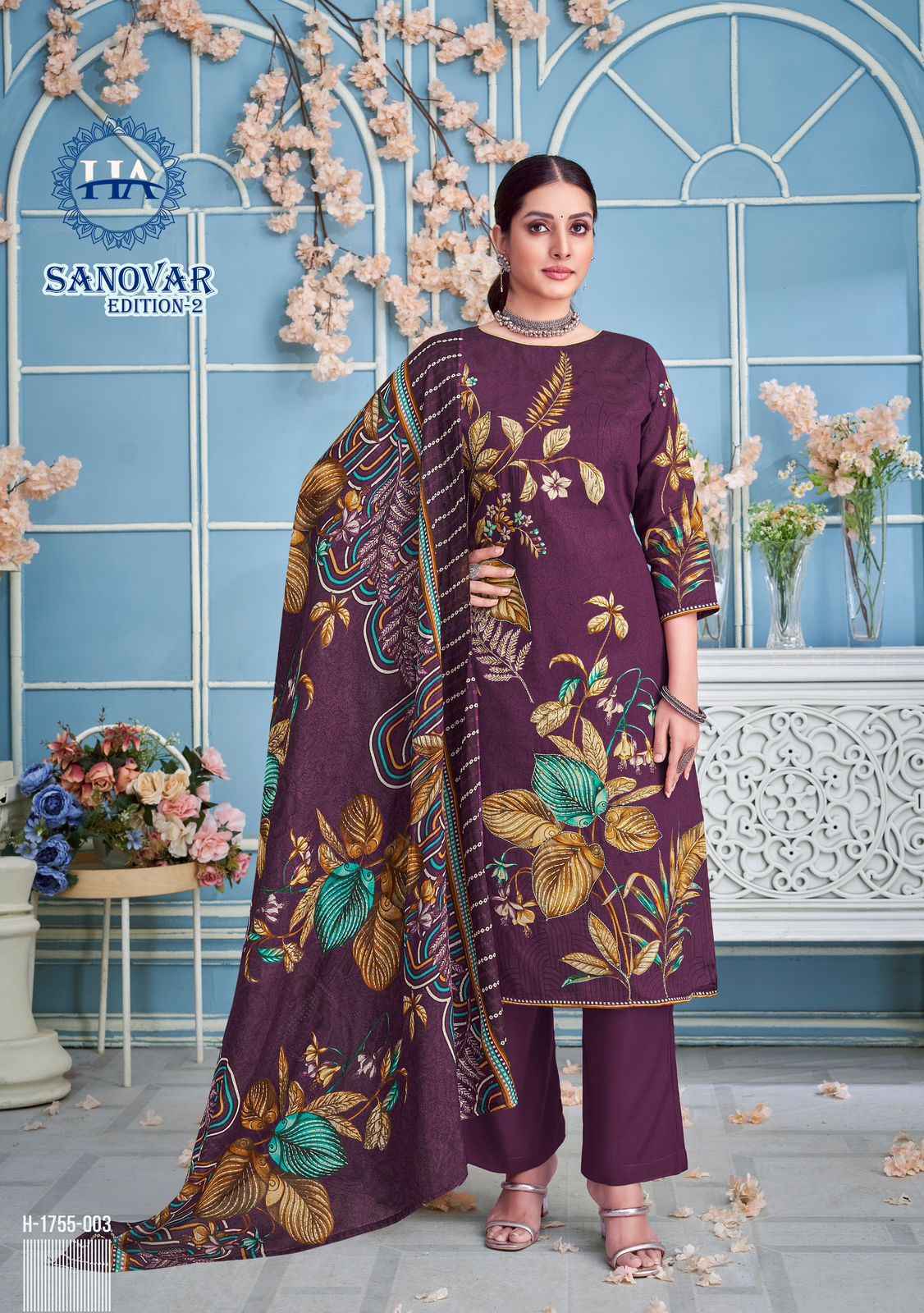 Harshit Fashion Sanovar Edition 2 Wholesale Zam Cotton Salwar Suits ( 6 pcs Catalogue )