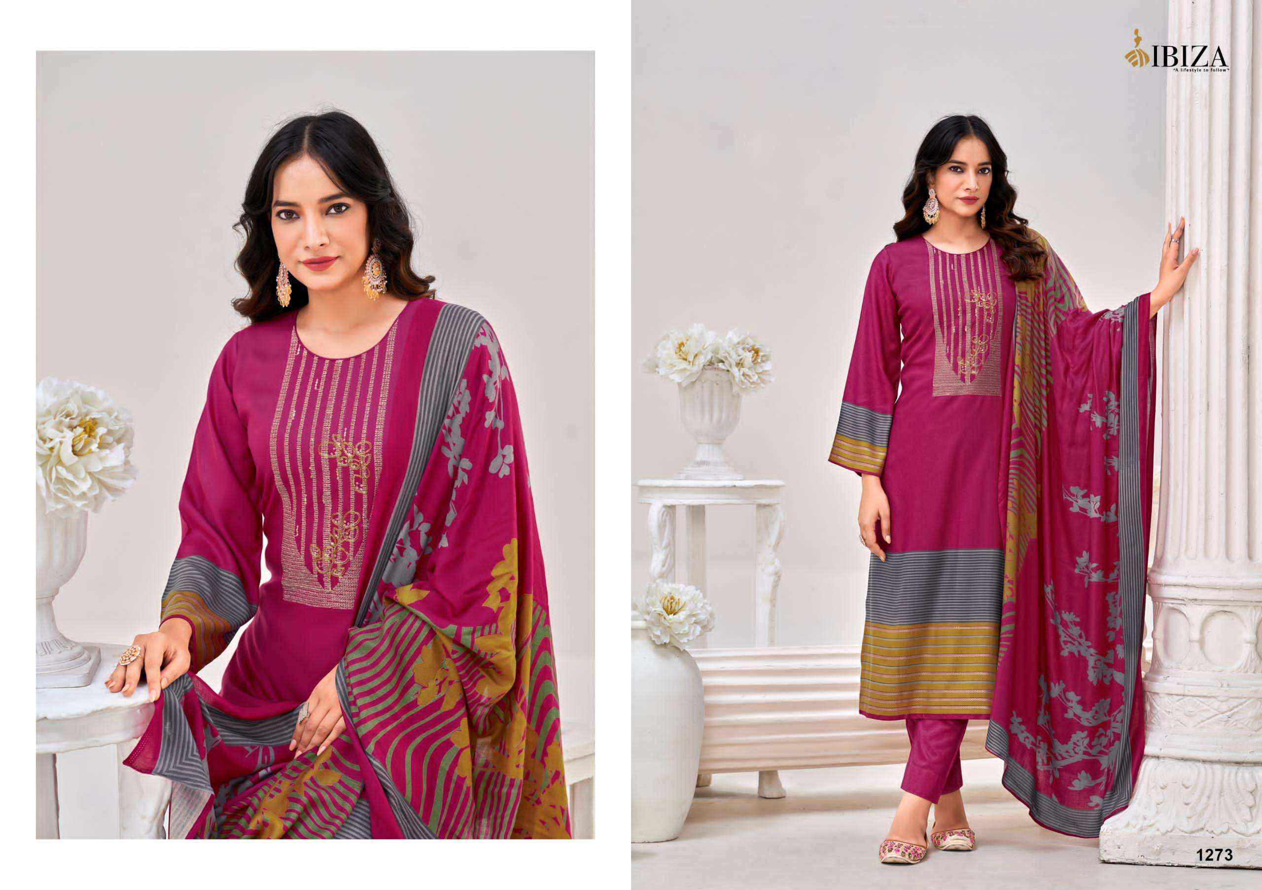 Ibiza Ek Nazar Viscouse Salwar Kameez Wholesale Price ( 4 Pcs Catalog )