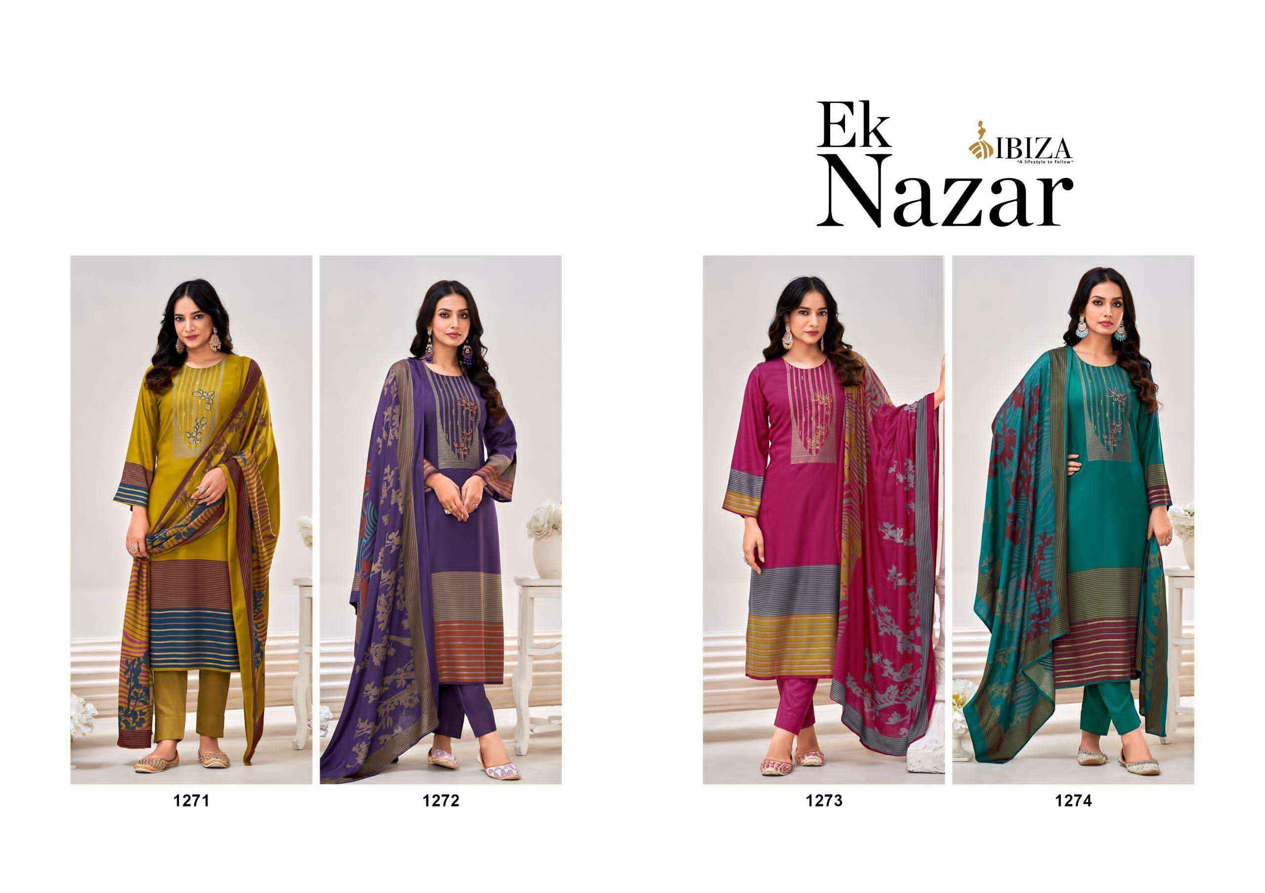 Ibiza Ek Nazar Viscouse Salwar Kameez Wholesale Price ( 4 Pcs Catalog )