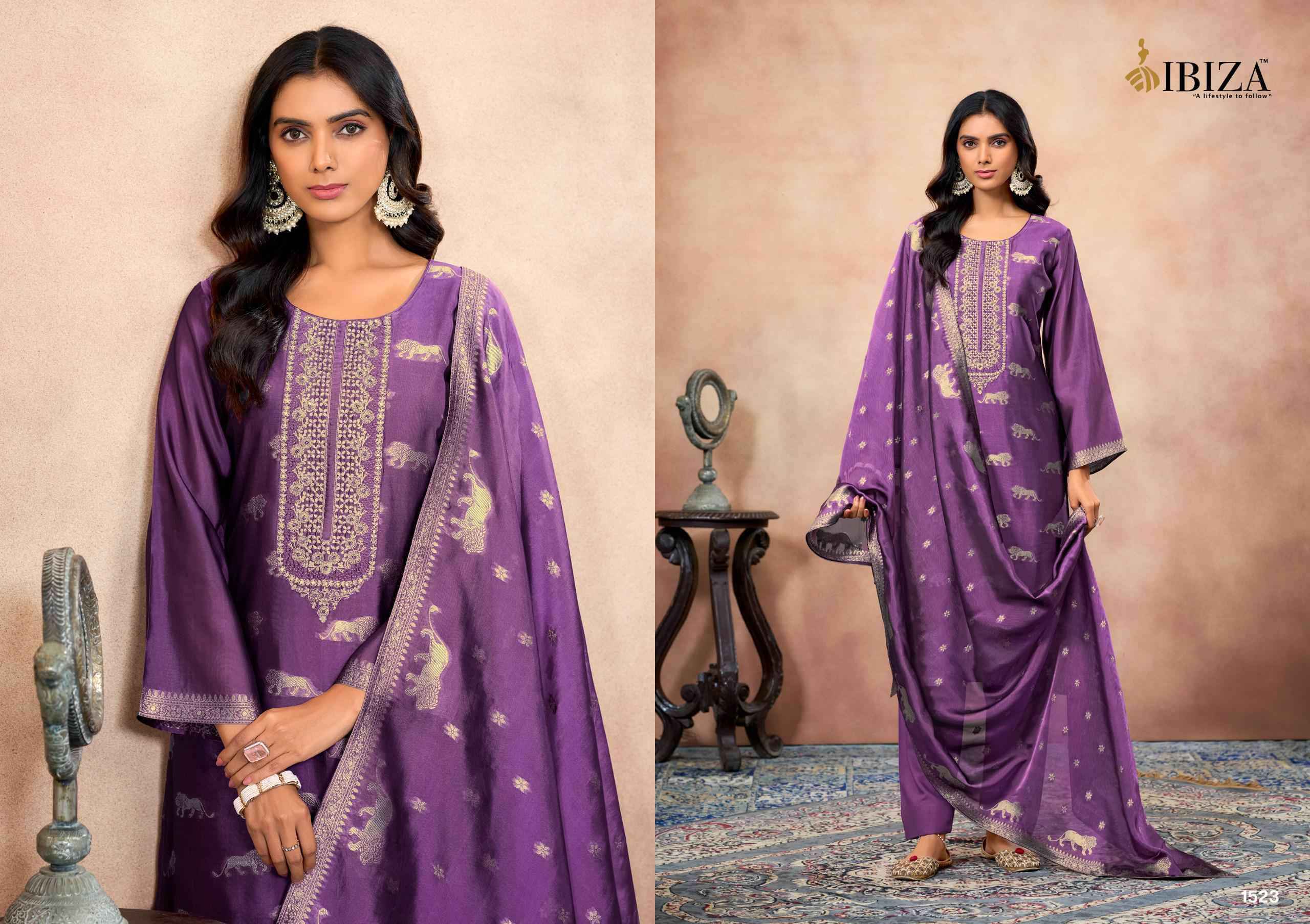 Ibiza Gehna Partywear Style Banglory Silk Suit Salwar Kameez Wholesale Price ( 4 Pcs Catalog )