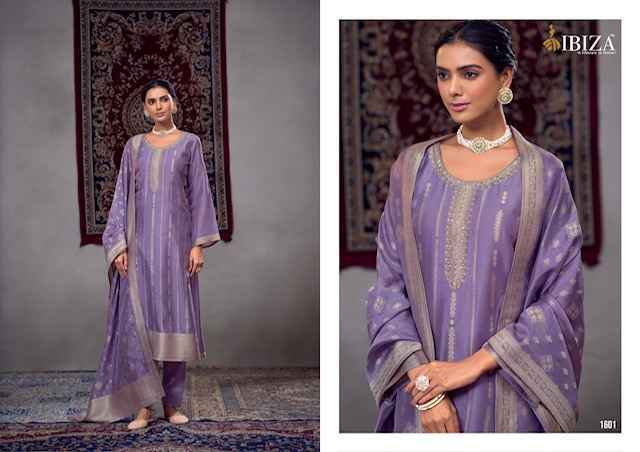 Ibiza Kalika Silk Jacquard Salwar Kameez Wholesale Price ( 4 Pcs Catalog )