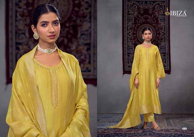 Ibiza Kalika Silk Jacquard Salwar Kameez Wholesale Price ( 4 Pcs Catalog )