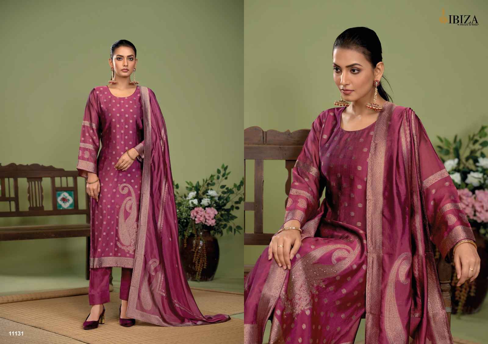 Ibiza Nora Banglory Silk Dress Material Wholesale Price ( 4 Pcs Catalog )