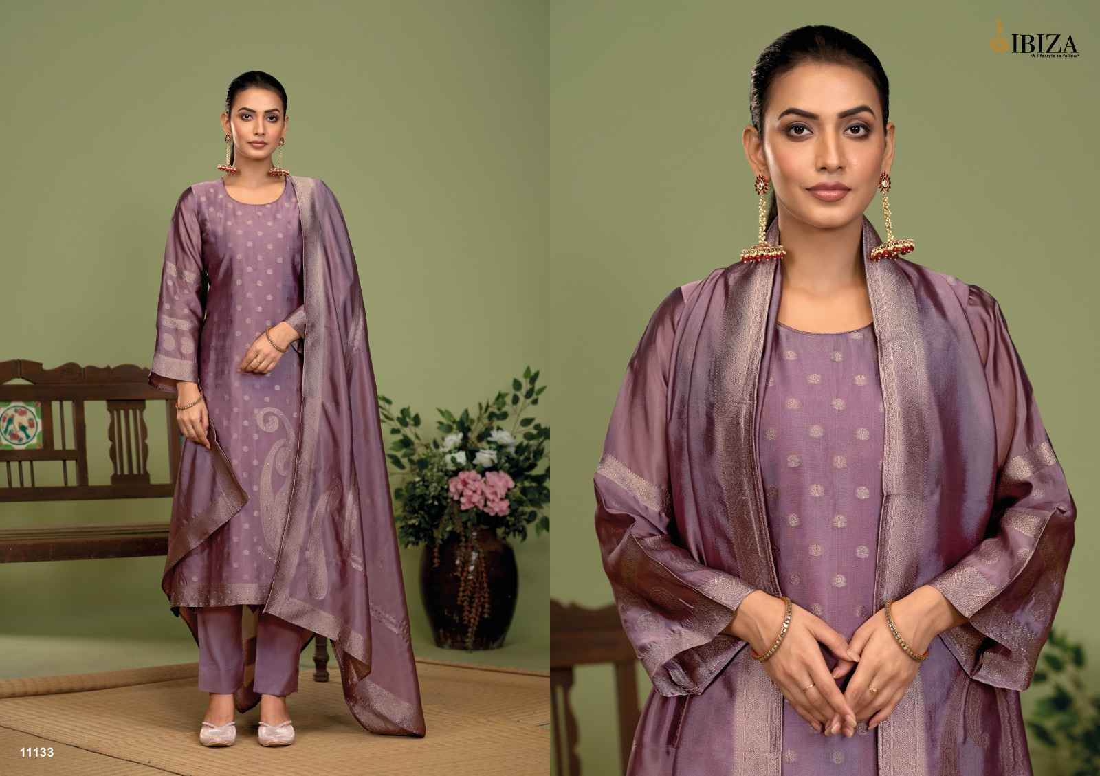 Ibiza Nora Banglory Silk Dress Material Wholesale Price ( 4 Pcs Catalog )