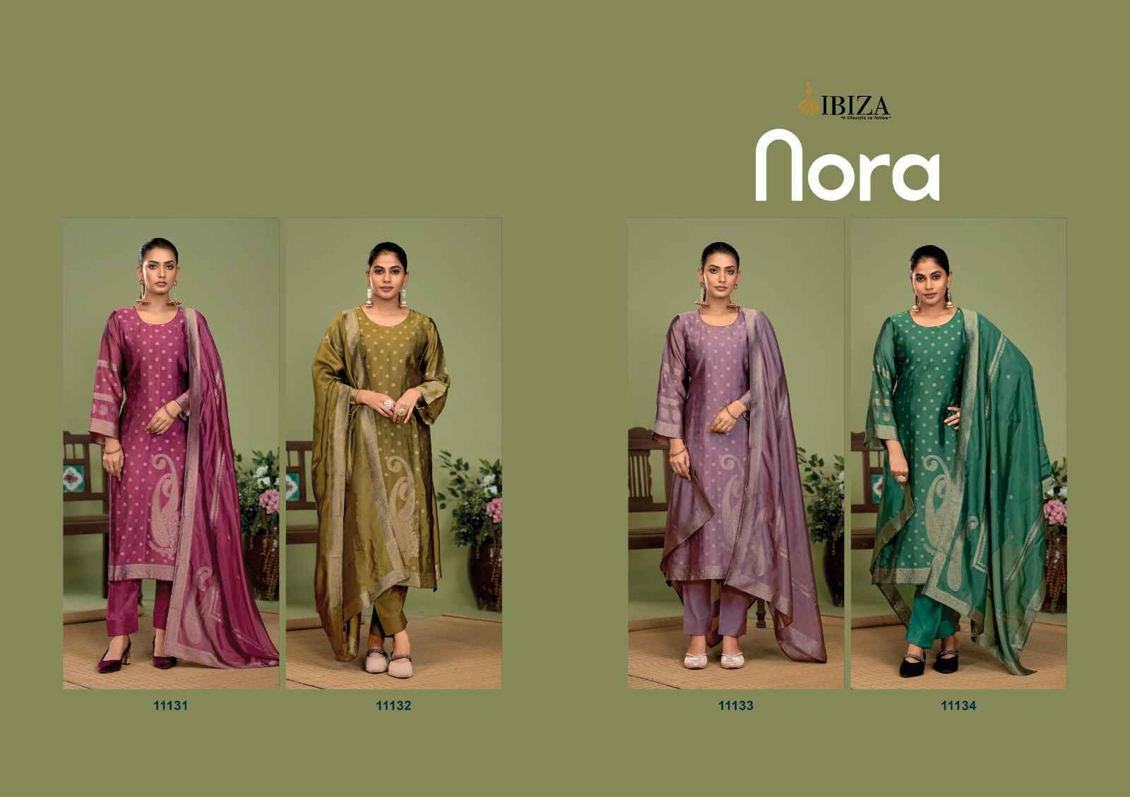 Ibiza Nora Banglory Silk Dress Material Wholesale Price ( 4 Pcs Catalog )