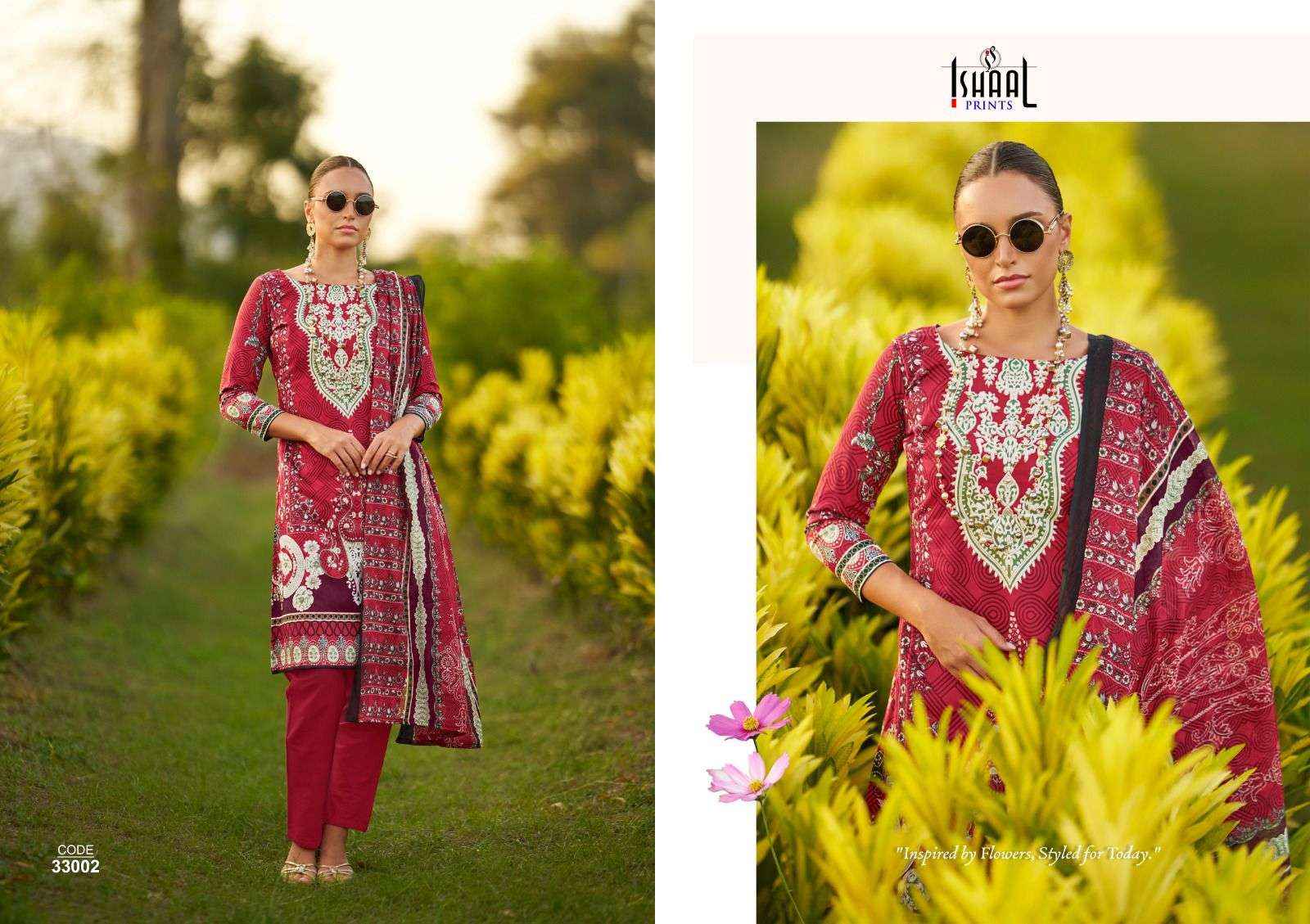 ISHAAL GULMOHAR VOL 33 WHOLESALE LAWN SALWAR KAMEEZ ( 10 PCS CATALOG )