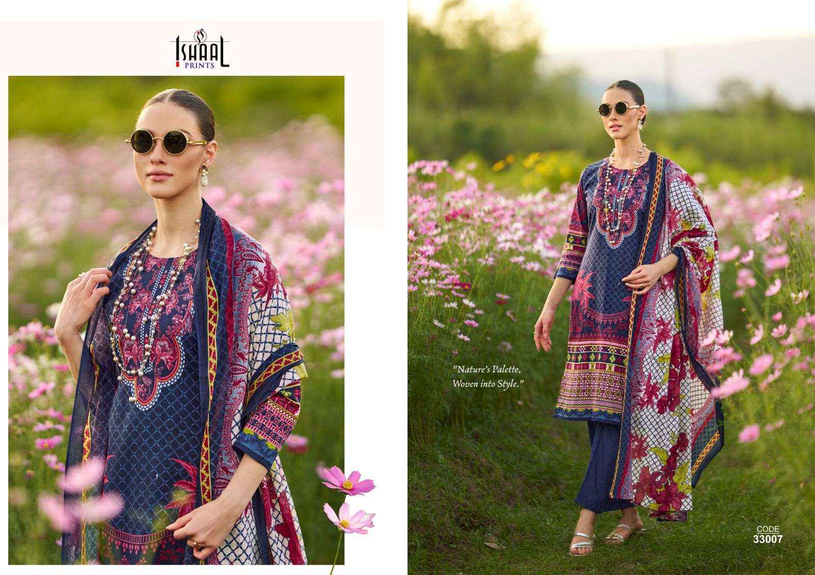 ISHAAL GULMOHAR VOL 33 WHOLESALE LAWN SALWAR KAMEEZ ( 10 PCS CATALOG )