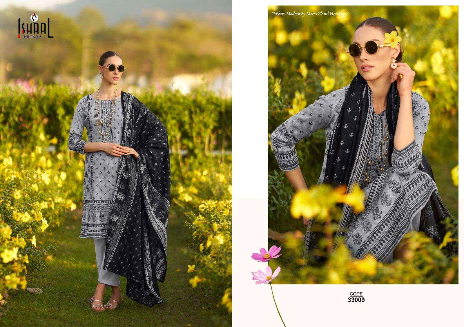 ISHAAL GULMOHAR VOL 33 WHOLESALE LAWN SALWAR KAMEEZ ( 10 PCS CATALOG )