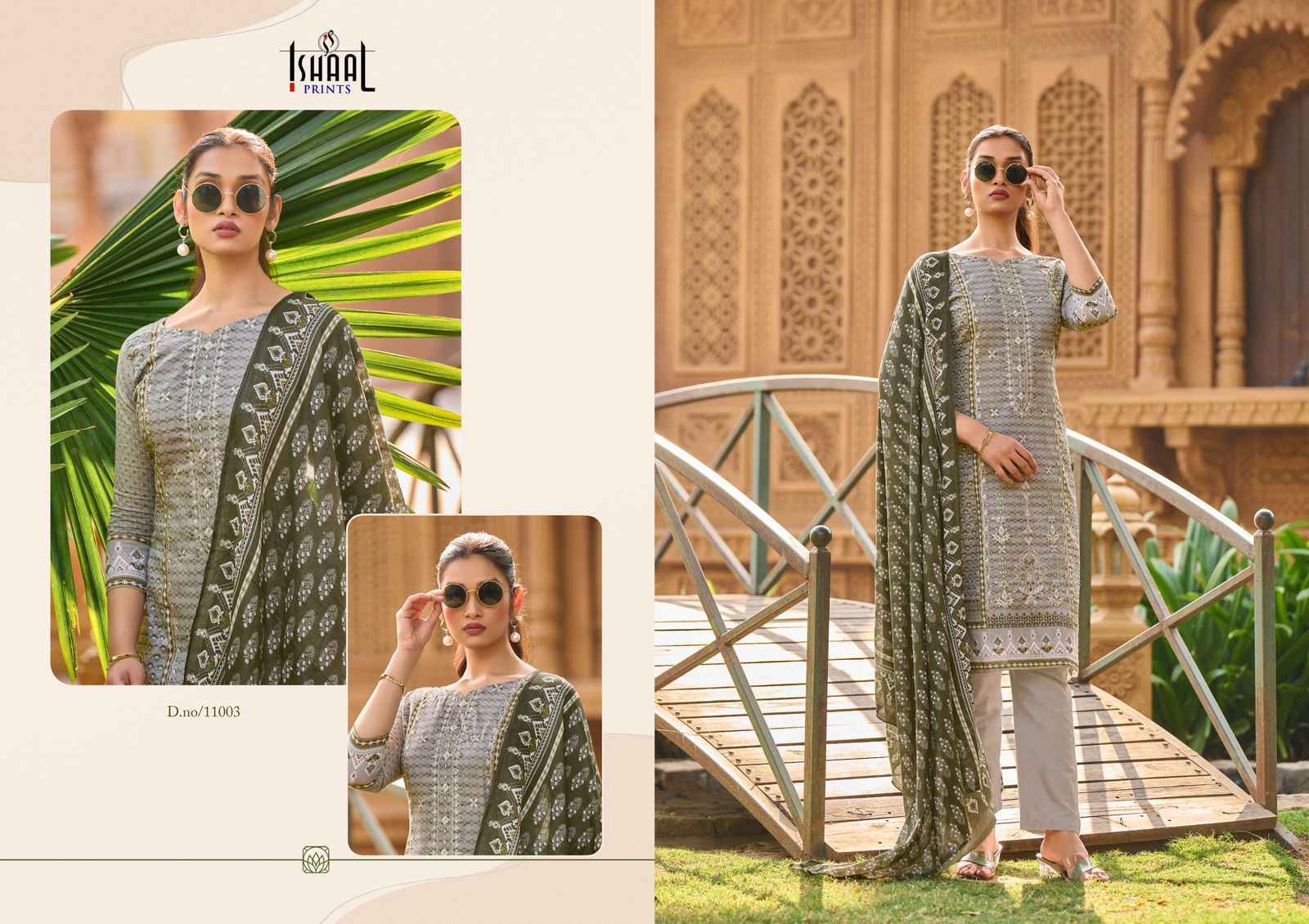 Ishaal Prints Embroidered Vol 11 Wholesale Lawn Cotton Salwar Suits ( 10 pcs Catalogue )