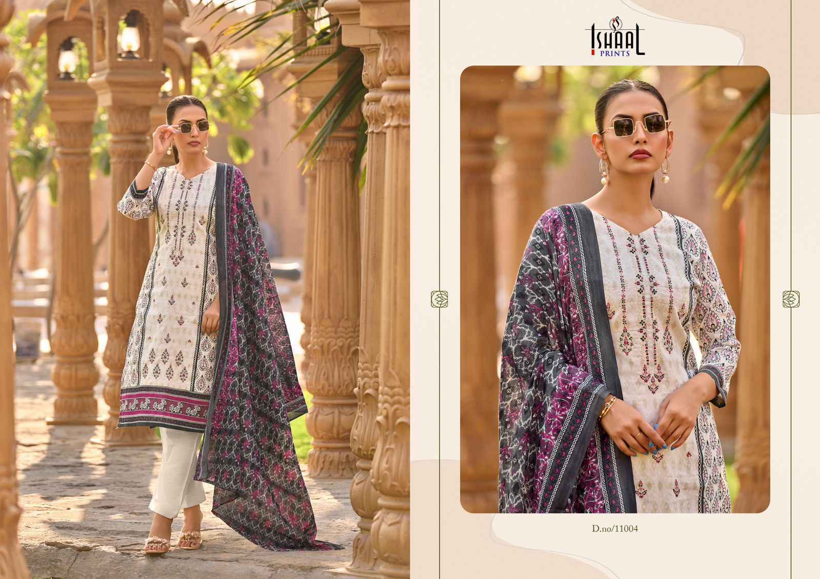 Ishaal Prints Embroidered Vol 11 Wholesale Lawn Cotton Salwar Suits ( 10 pcs Catalogue )