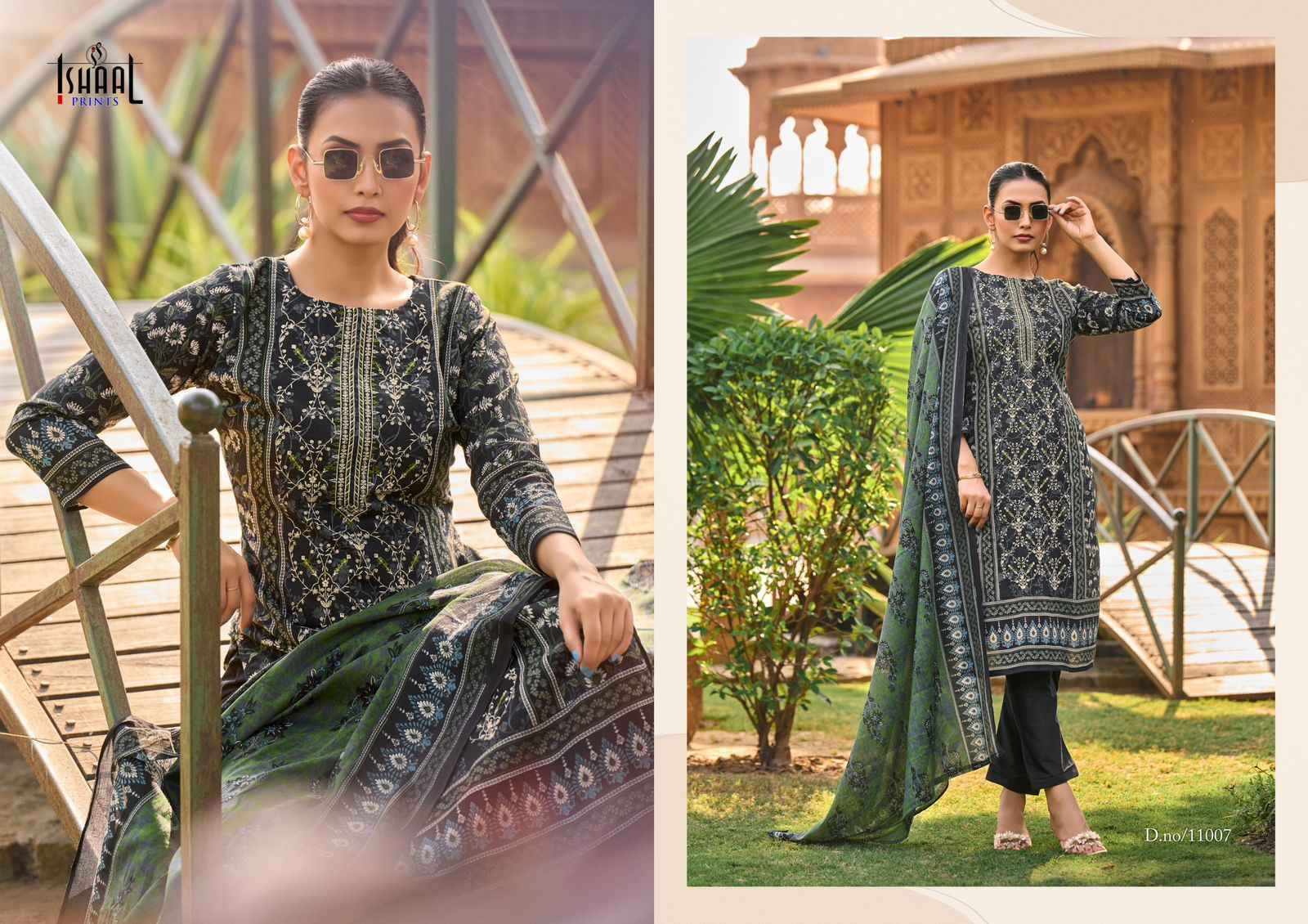 Ishaal Prints Embroidered Vol 11 Wholesale Lawn Cotton Salwar Suits ( 10 pcs Catalogue )