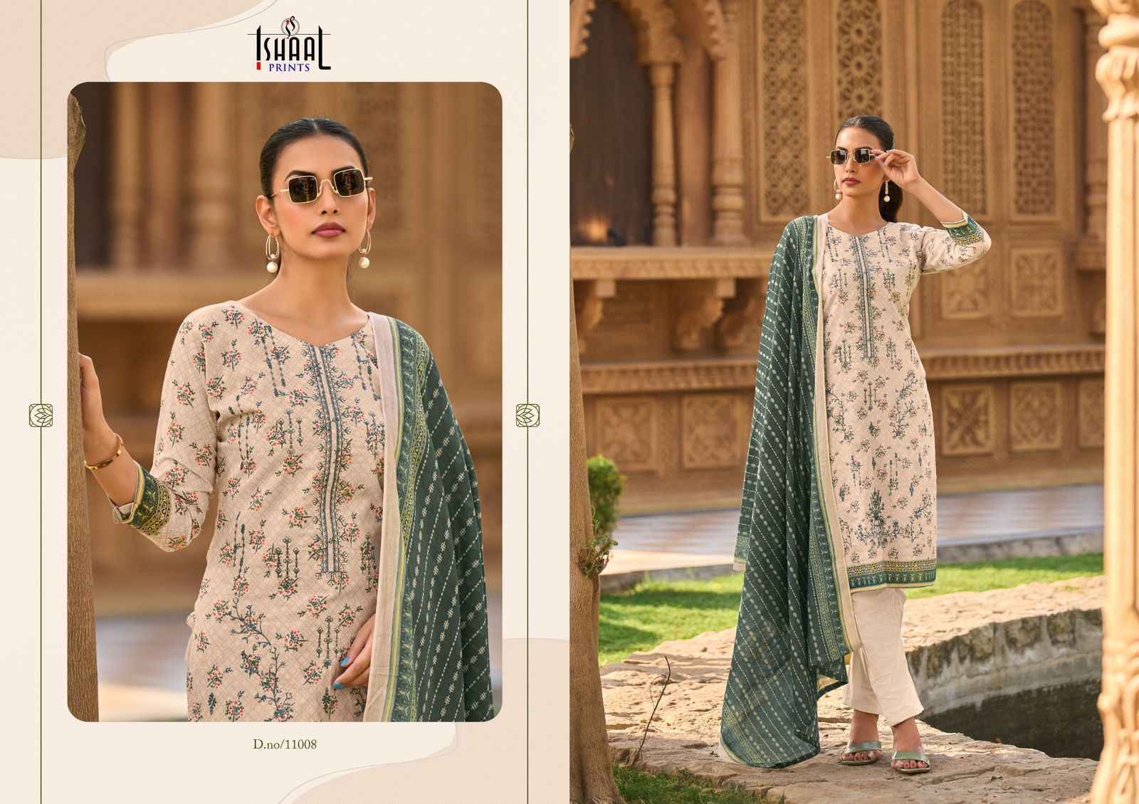 Ishaal Prints Embroidered Vol 11 Wholesale Lawn Cotton Salwar Suits ( 10 pcs Catalogue )