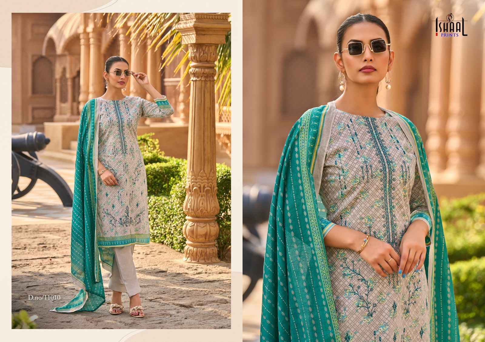 Ishaal Prints Embroidered Vol 11 Wholesale Lawn Cotton Salwar Suits ( 10 pcs Catalogue )