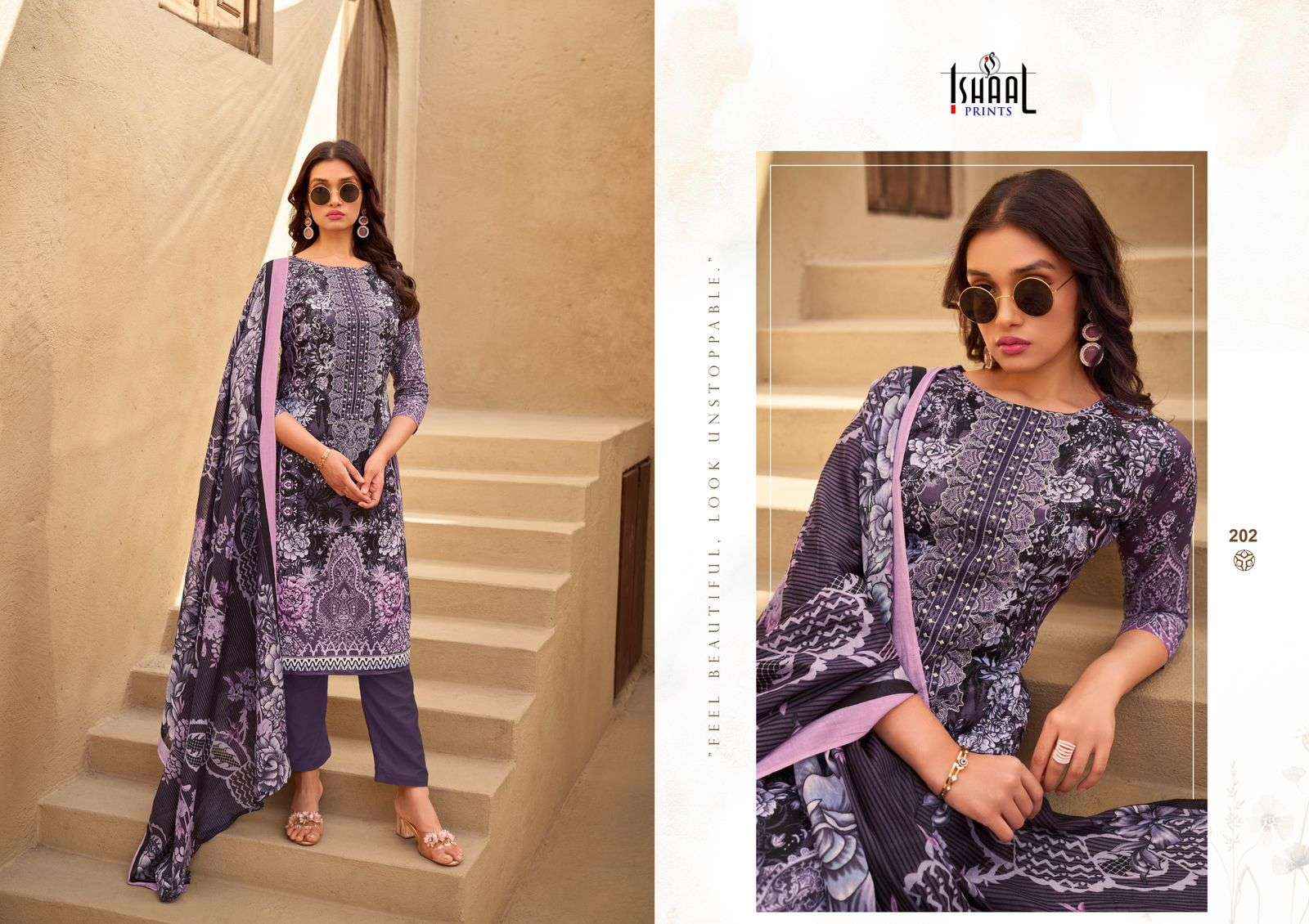 ISHAAL PRINTS MARIA VOL 2 LAWN COTTON FANCY SUIT WHOLESALE PRICE ( 8 PCS CATALOG )