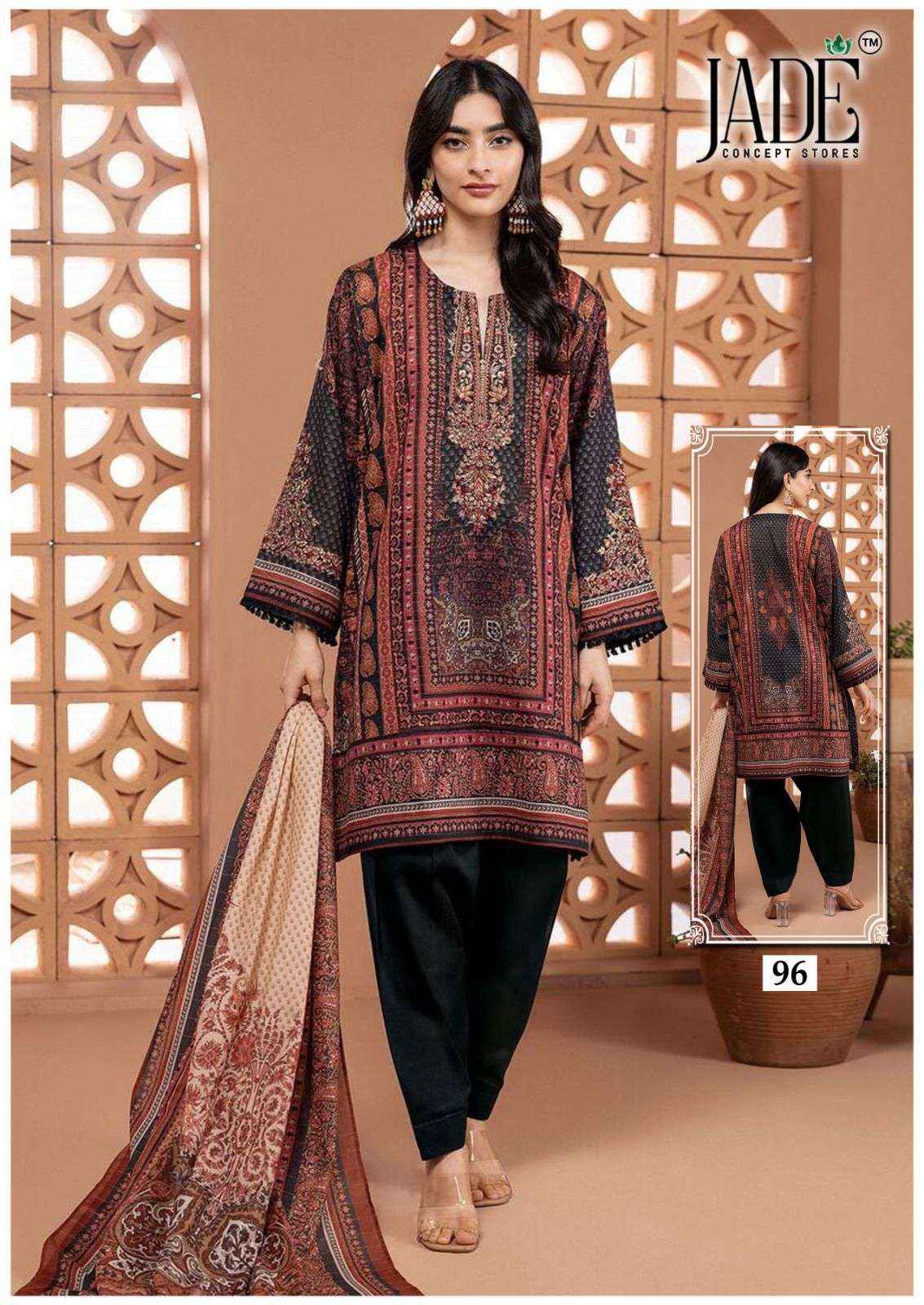 JADE CHEVRON EXCLUSIVE HEAVY COTTON VOL 10 READYMADE SUIT WHOLESALE PRICE ( 6 PCS CATALOG )