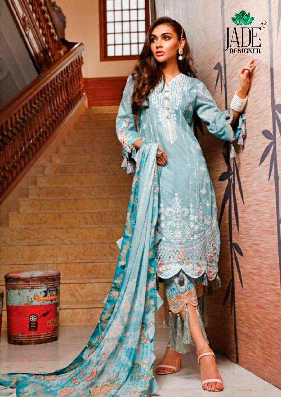 JADE CRIMSON EXCLUSIVE HEAVY LAWN COLLECTION VOL 13 LAWN SAWLWAR KAMEEZ WHOLESALE PRICE ( 6 PCS CATALOG )