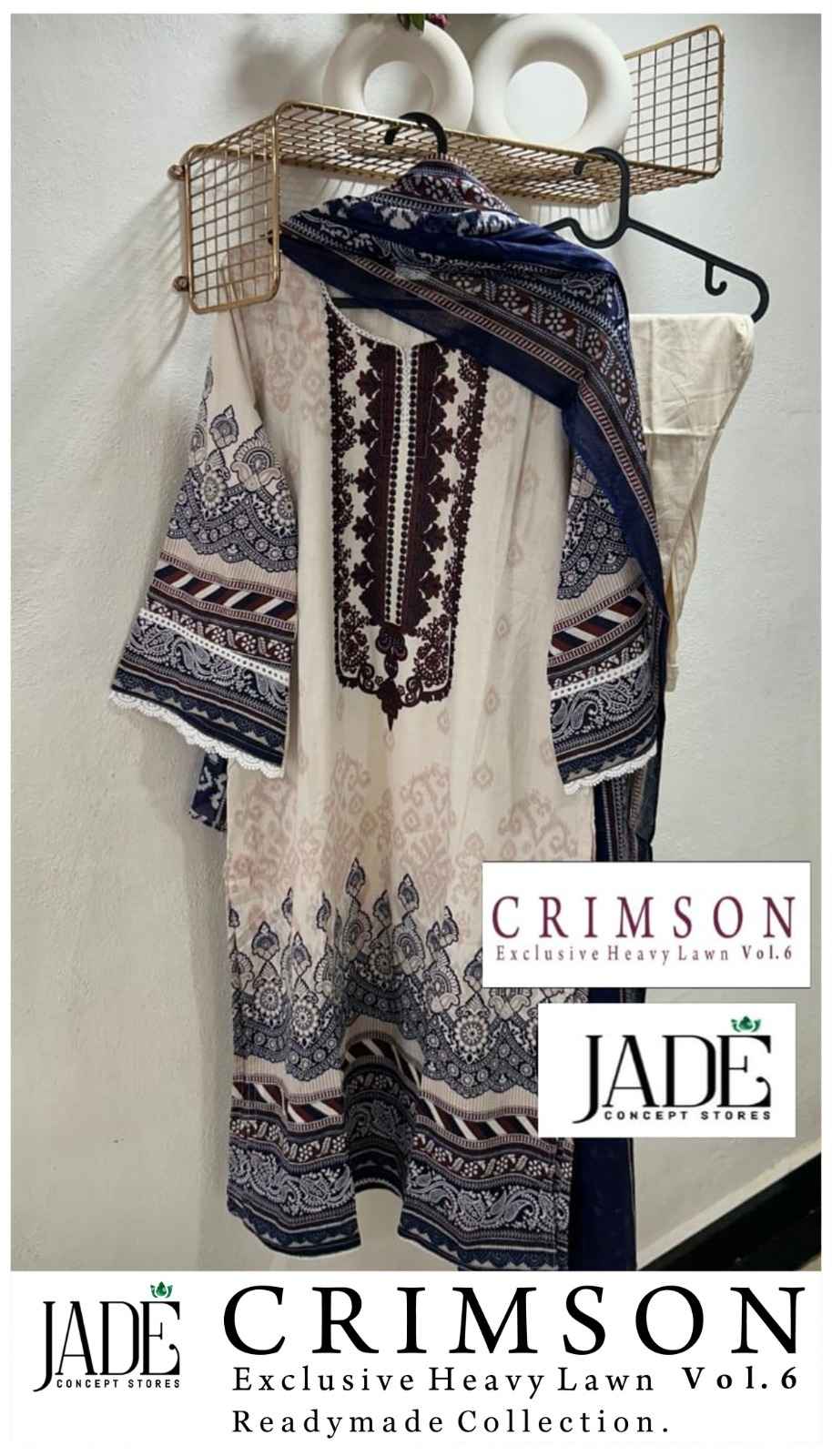 Jade Crimson Vol 6 Ready Made Cotton Collection ( 6 Pcs Catalog )