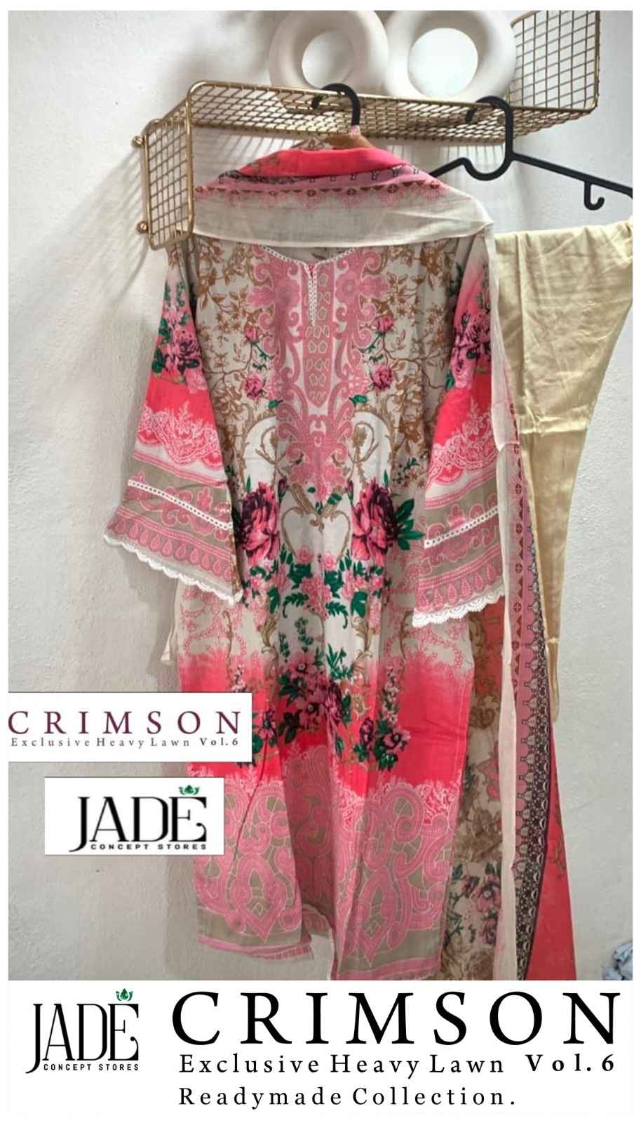 Jade Crimson Vol 6 Ready Made Cotton Collection ( 6 Pcs Catalog )