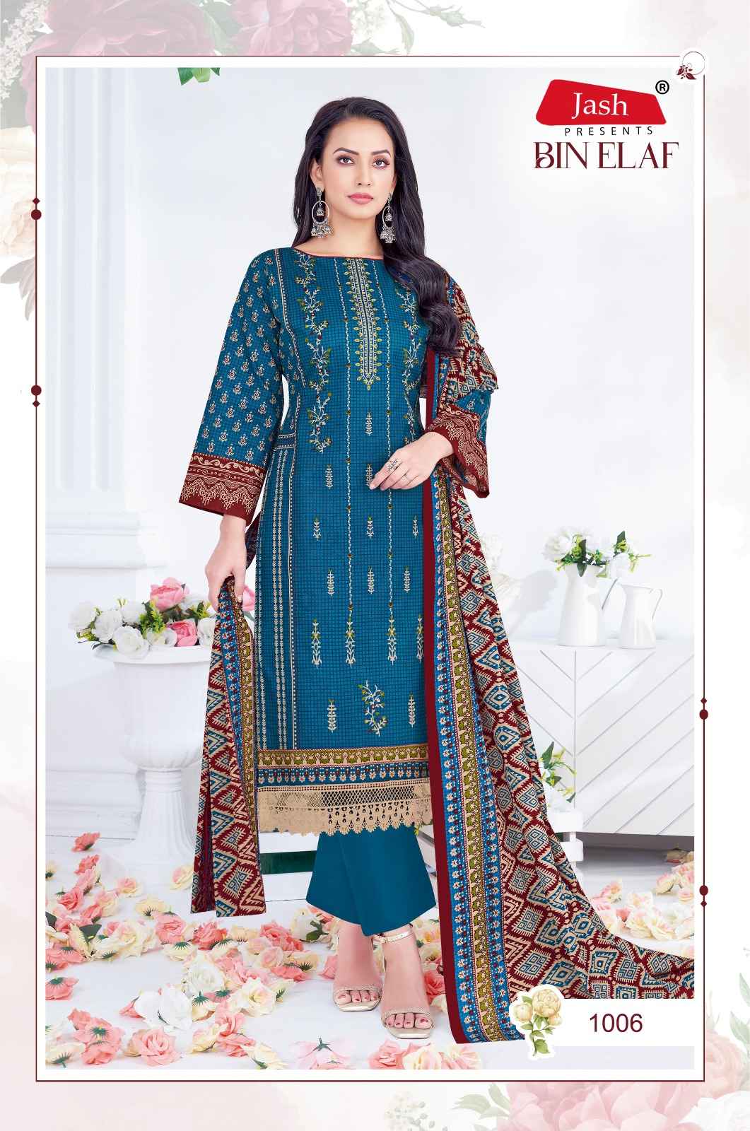Jash Bin Elaf Vol 1 Wholesale Cotton Pakistani Salwar Kameez ( 10 Pcs Catalogue )