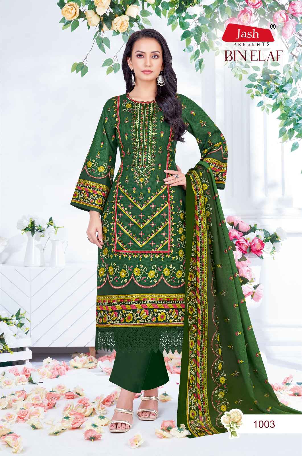 Jash Bin Elaf Vol 1 Wholesale Cotton Pakistani Salwar Kameez ( 10 Pcs Catalogue )
