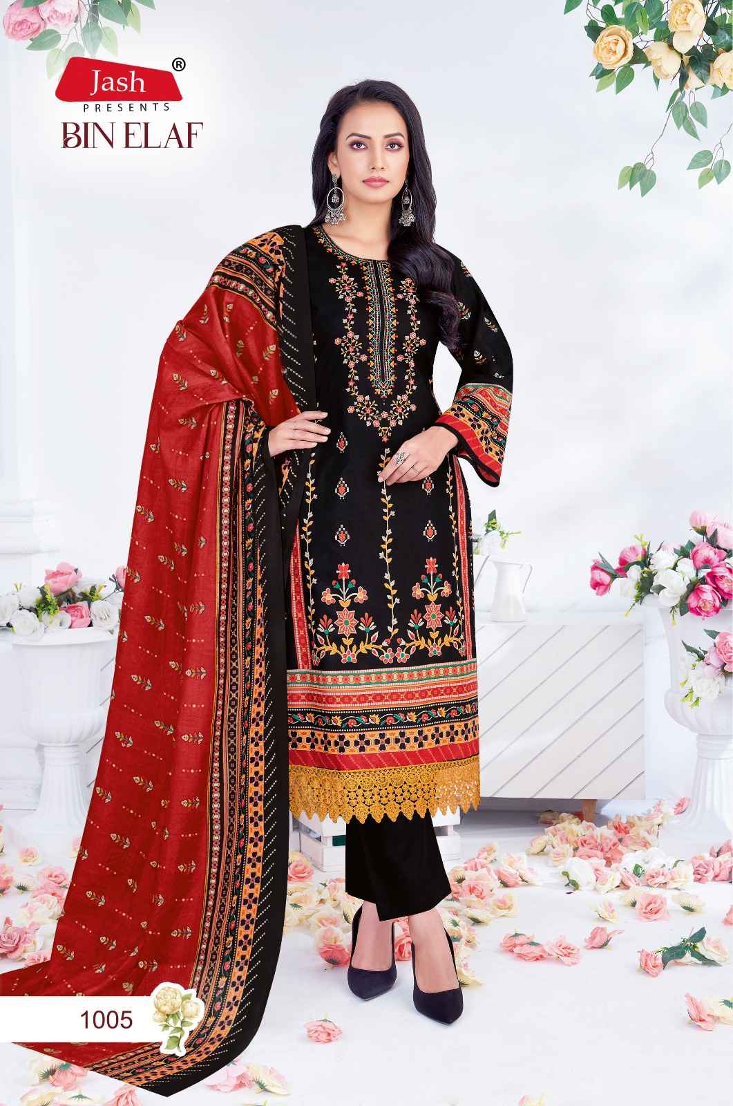 Jash Bin Elaf Vol 1 Wholesale Cotton Pakistani Salwar Kameez ( 10 Pcs Catalogue )