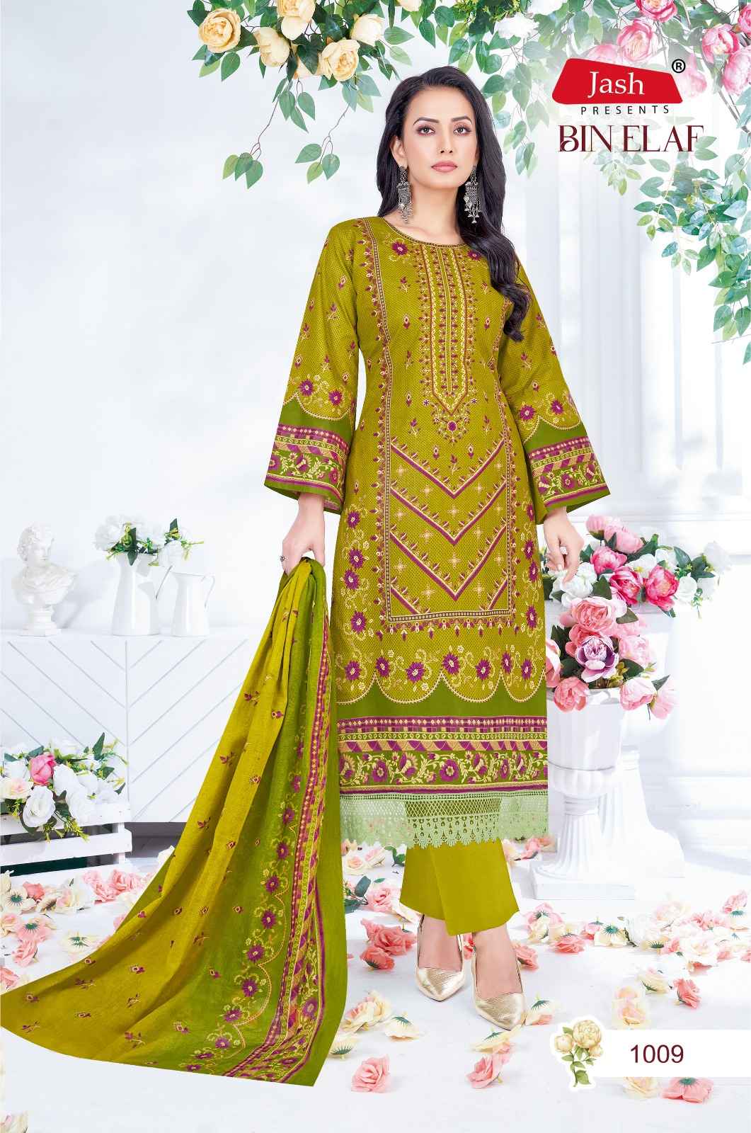 Jash Bin Elaf Vol 1 Wholesale Cotton Pakistani Salwar Kameez ( 10 Pcs Catalogue )