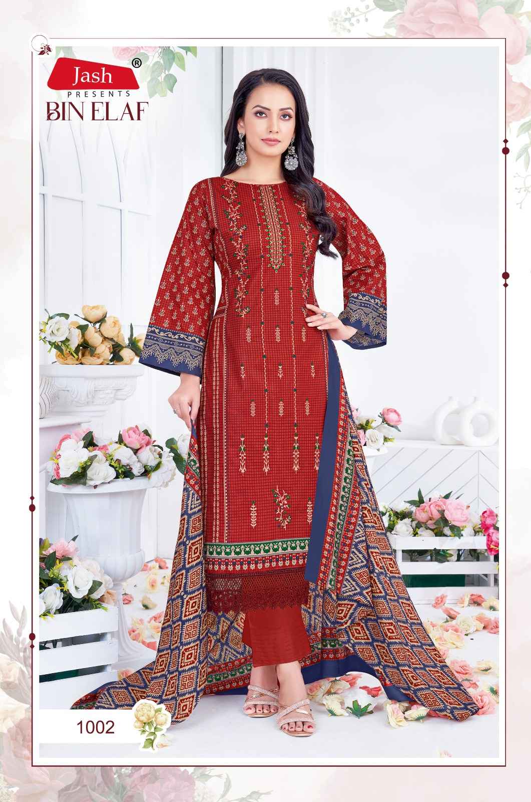 Jash Bin Elaf Vol 1 Wholesale Cotton Pakistani Salwar Kameez ( 10 Pcs Catalogue )