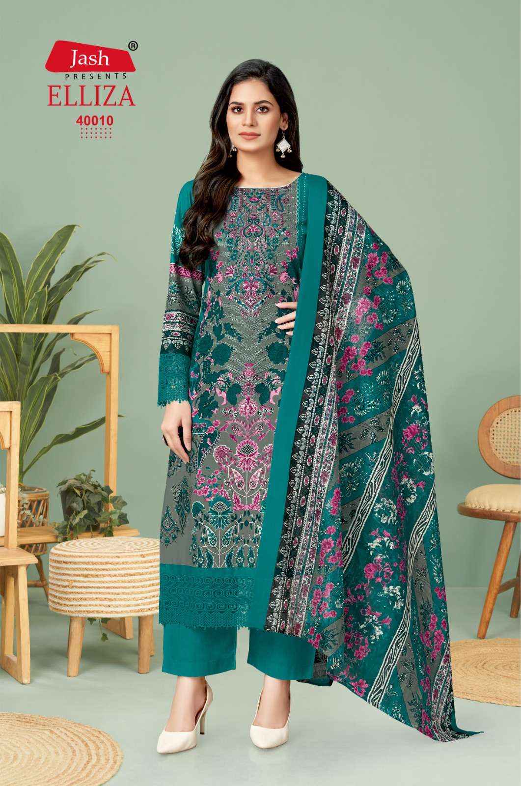 JASH ELLIZA VOL 40 COTTON DIGITAL PRINT SALWAR KAMEEZ WHOLESALE PRICE ( 10 PCS CATALOG )