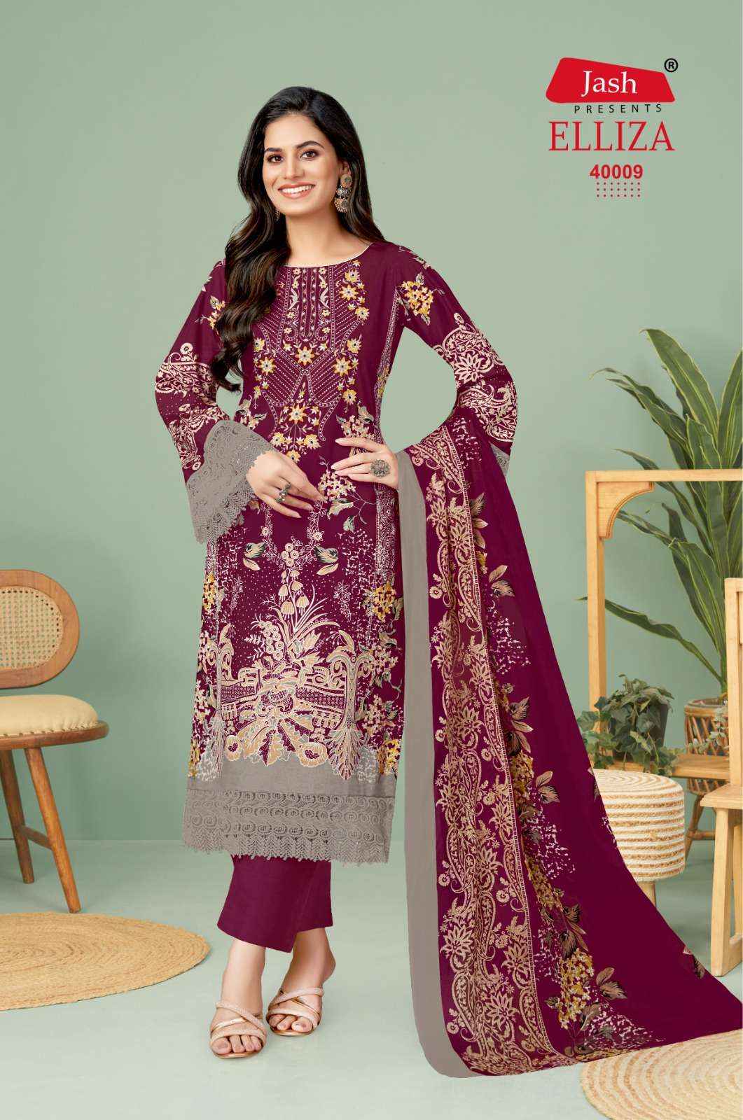 JASH ELLIZA VOL 40 COTTON DIGITAL PRINT SALWAR KAMEEZ WHOLESALE PRICE ( 10 PCS CATALOG )