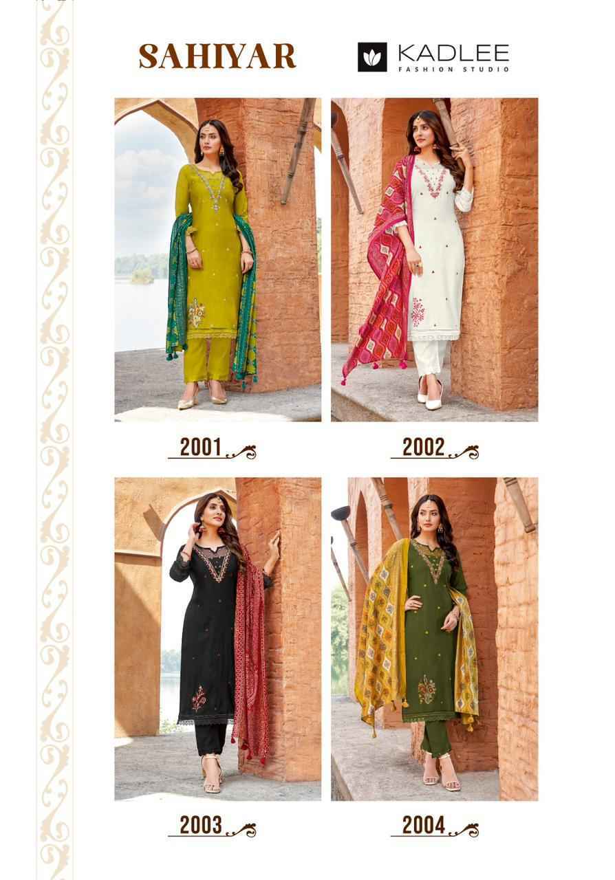 Kadlee Sahiyar Viscouse Readymade Kurti Wholesale Price ( 4 Pcs catalog )