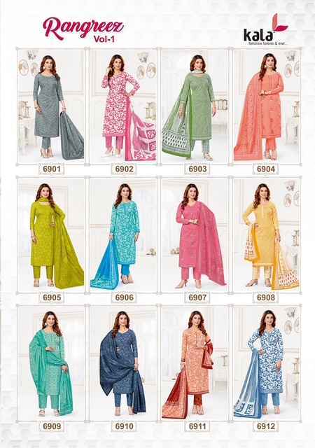 Kala Rangrez Vol 1 Cotton Salwar Suit Wholesale Price ( 12 Pcs Catalog )