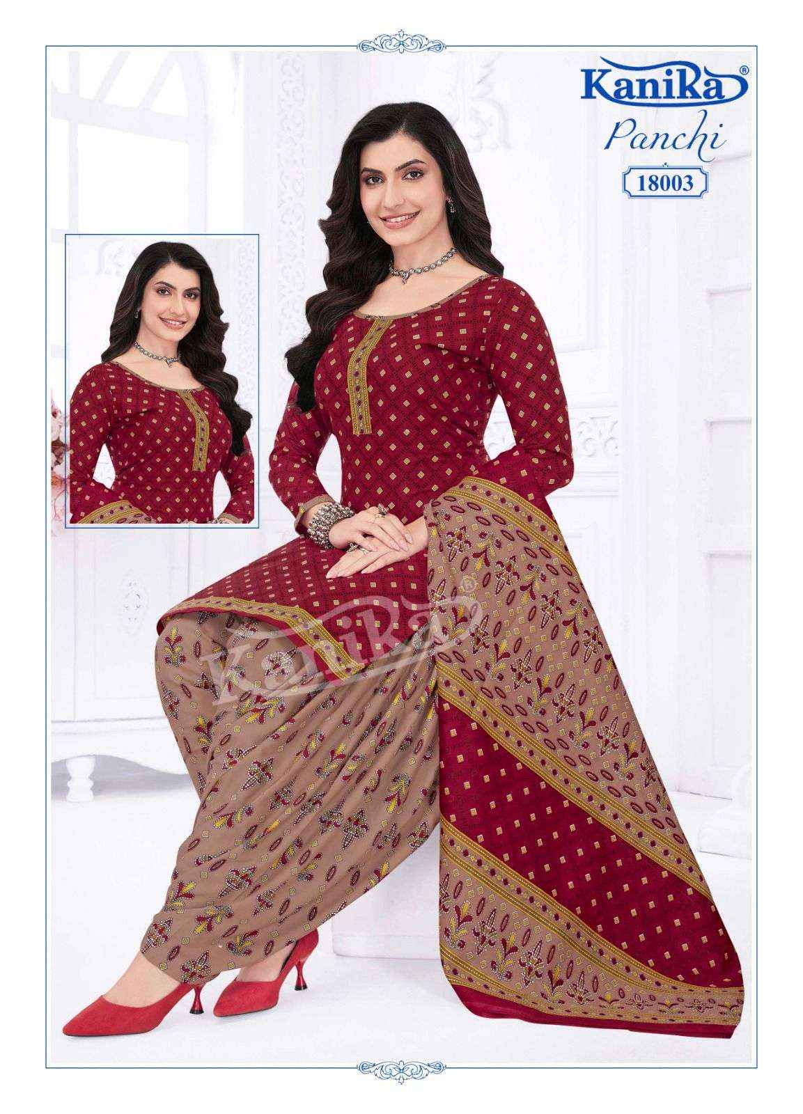 KANIKA PANCHI VOL 18 COTTON PATIYALA SALWAR SUIT ( 12 PCS CATALOGUE )