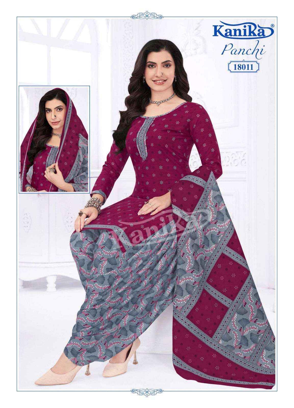 KANIKA PANCHI VOL 18 COTTON PATIYALA SALWAR SUIT ( 12 PCS CATALOGUE )