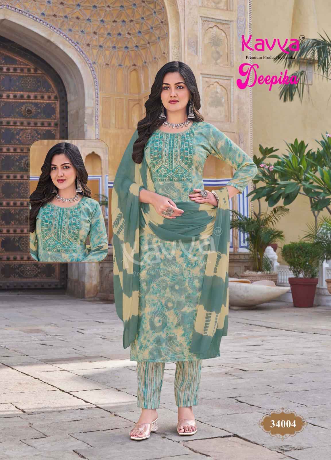 Kavya Deepika Vol 34 Wholesale Designer Readymade Suits ( 10 pcs catalogue )